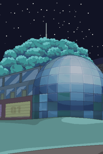 Solarpunk Academy night BG
